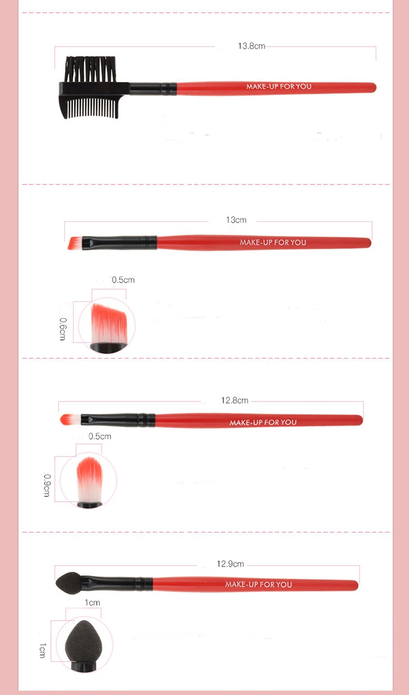 7 Pcs Natural Eye Makeup Brushes Tool Set Cosmetic Foundation Make Up Brushes Bag Eyeshadow Eyebrow Eyelash Lip Brush Beauty Kit (19)
