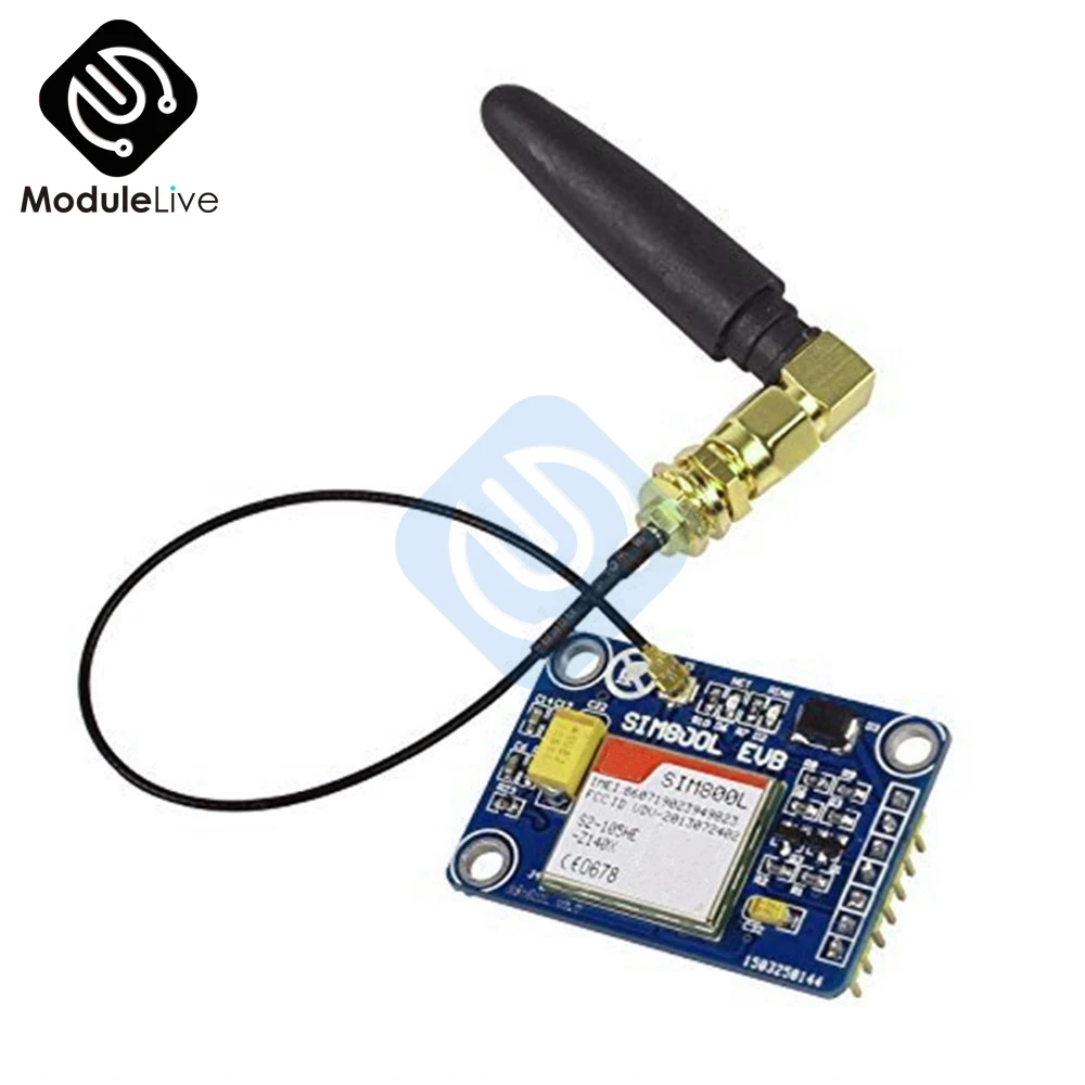 

SIM800L V2.0 2.0 V2 5V Wireless GSM GPRS Quad-Band Module W/ Antenna Cable Cap M105 Board TTL Level Serial Interface Bluetooth