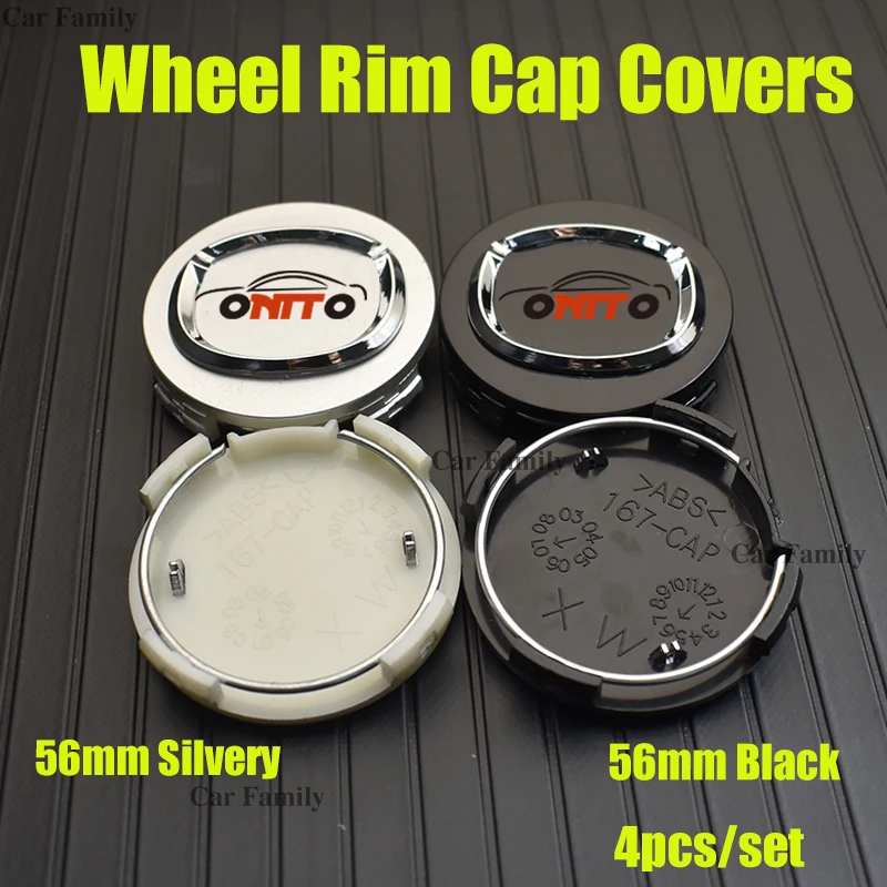 4PCS Original 56MM 2.2inch ABS Car Rims Wheel Hub Center Covers For