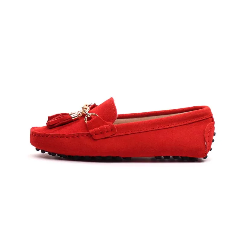MIYAGINA/Новинка года; повседневная женская обувь; женские лоферы из натуральной кожи; мокасины; Модные слипоны; женская обувь на плоской подошве - Цвет: Red