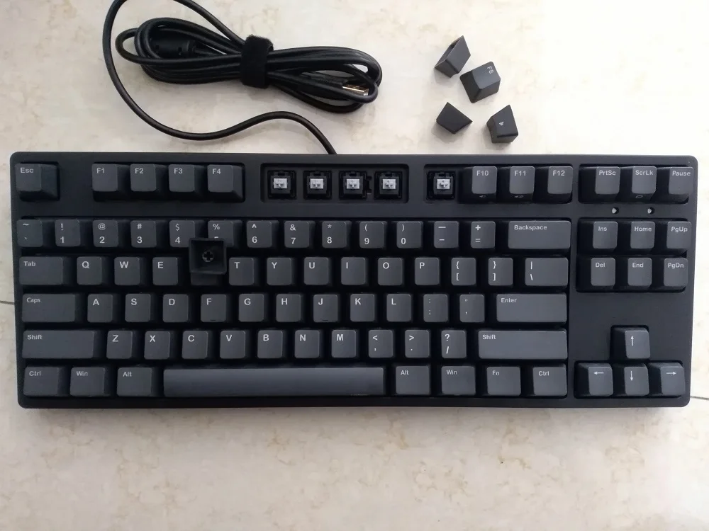 IKBC C87 TKL механическая клавиатура без ключа C87 PBT keycap cherry mx серебристый переключатель коричневая скорость без подсветки игровая клавиатура