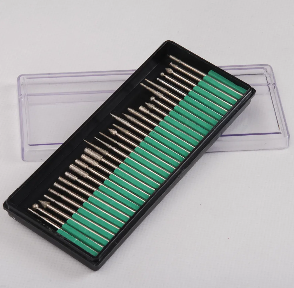 New 30pcs/1set New Dental Diamond Burs Millers Tooth Drill Jewelers