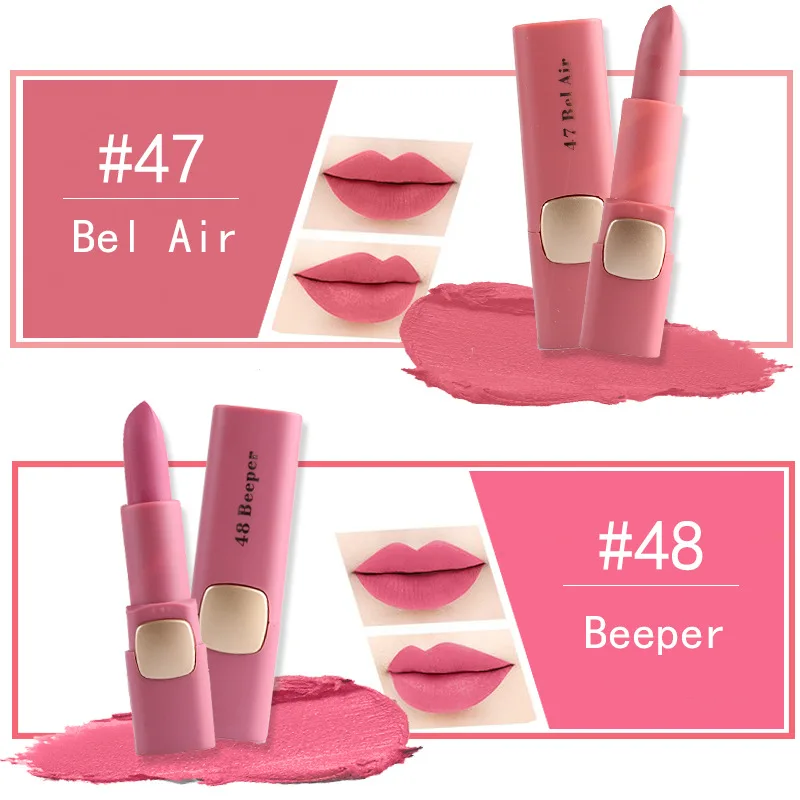 Nude Miss Rose Matte Lipstick Long Lasting Kyliejenner Lipstick Cosmetics Mate Lipstick Waterproof Lipsticks For Women Tint