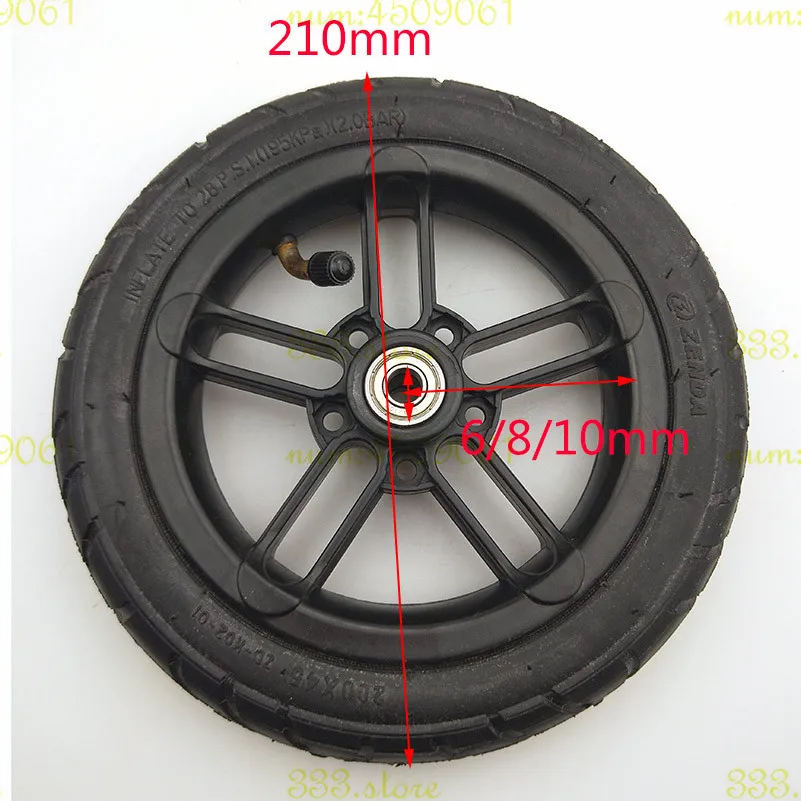 

10pcs 200x45 wheel E-twow S2 M8 M10 Pneumatic 8" Scooter Castor Wheel with Tyre & Tube motorcycle parts