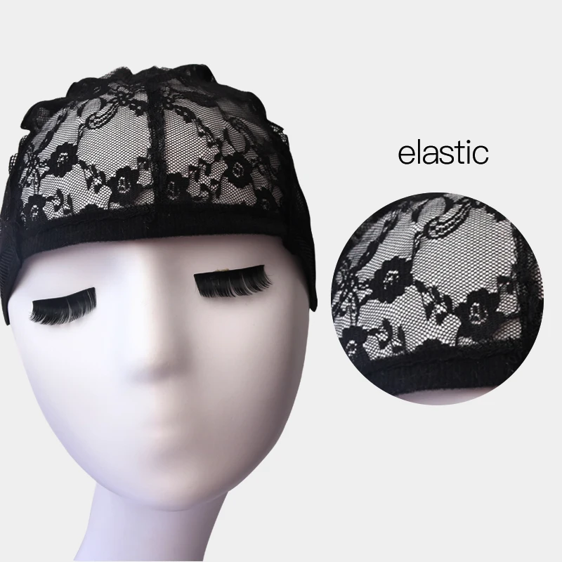 

On Sale 5 Pcs/Lot Dome Cap For Wig Quality Promise Wig Making Tools Double Layer Lace Adjustable Wig Cap For Making Wig Hair Net