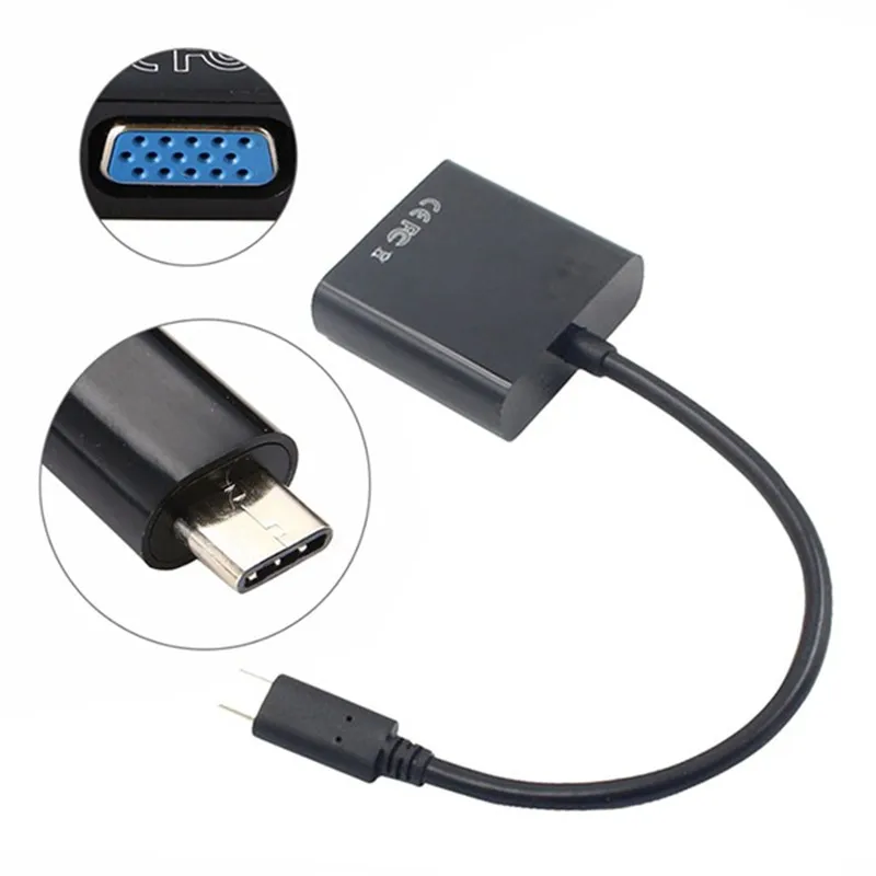 USB 3,1 type C к HDMI/VGA адаптер конвертер USB-C type-C к HDMI VGA 1080P кабель для samsung Galaxy S9 Macbook Chromebook HDTV