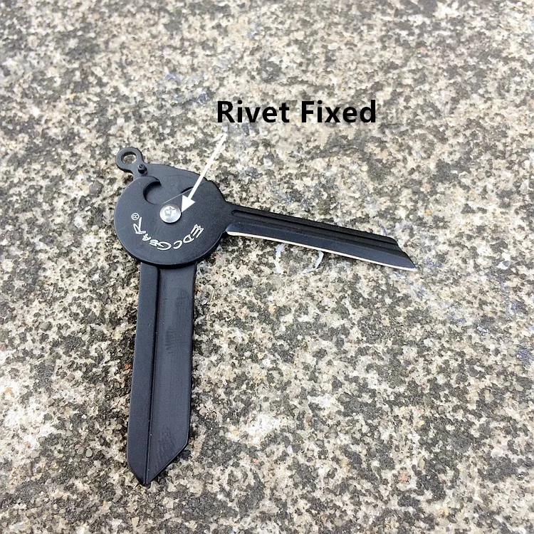 Многофункциональный карманный нож EDC из нержавеющей стали с черным покрытием