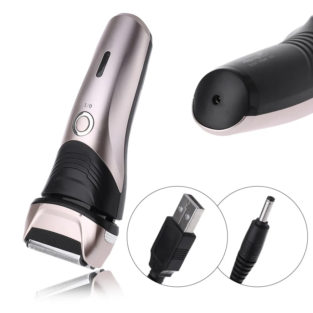 

Portable Men's Shaver Beard Rechargeable Electric Shaving Razor with 3D Double Twin Heads US Plug