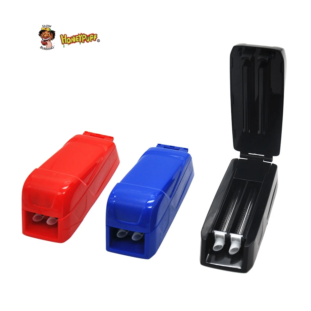 

Plastic Manual Double Tube Cigarette Rolling Injector 8MM Roller Rolling Machine Tobacco Maker Cigarette Maker Roller