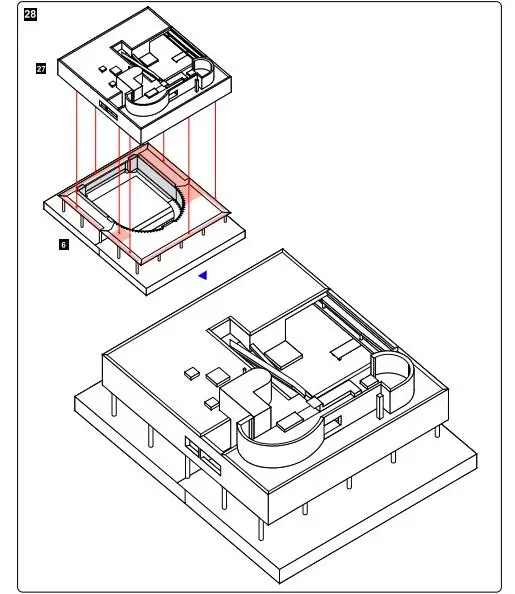 DIY Le Corbusier вилла Савойя Ремесленная Бумажная модель 3D архитектурное здание DIY образовательные игрушки ручной работы игра-головоломка для взрослых