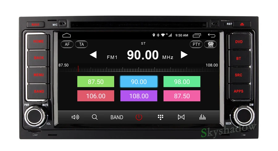 Discount C500 Android 6.0 2GB RAM Car DVD Player Wifi Bluetooth Radio GPS Navi Headunit For VW TOUAREG T5 MULTIVAN Transporter 4G SIM LTE 3