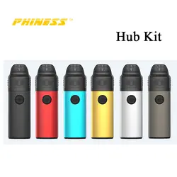 Оригинальный pheness HUB Pod Kit 3 мл картридж с 25 Вт 950 мАч встроенный аккумулятор сетка керамическая катушка электронная сигарета Vape испаритель