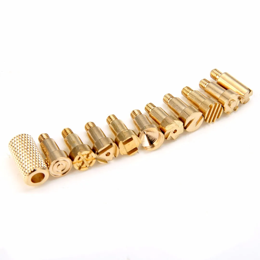 22pcs/set 30W Wood Burning Pen Tips 3.7mm Stencil Soldering Iron Tip Set For Pyrography Woodworking Carving Tool