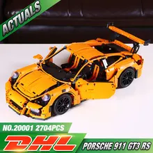 LEPIN 20001 technic series 911 GT3 RS Model Building Kits Mini figures Blocks Bricks Boy Toys Compatible With legeod 42056