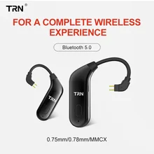 Лампа указателя BT20 Bluetooth V5.0 Ушные крючки MMCX/2Pin разъем наушников Bluetooth адаптер для SE535 UE900 ZS10/AS10/BA10 лампа указателя V80/V10/V20
