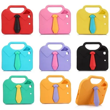 

New Design 3D Necktie Kids Case for iPad Mini 2 EVA Foam Shockproof Stand Shell Cover for Case iPad Mini 4 3 2 1 Coque Funda