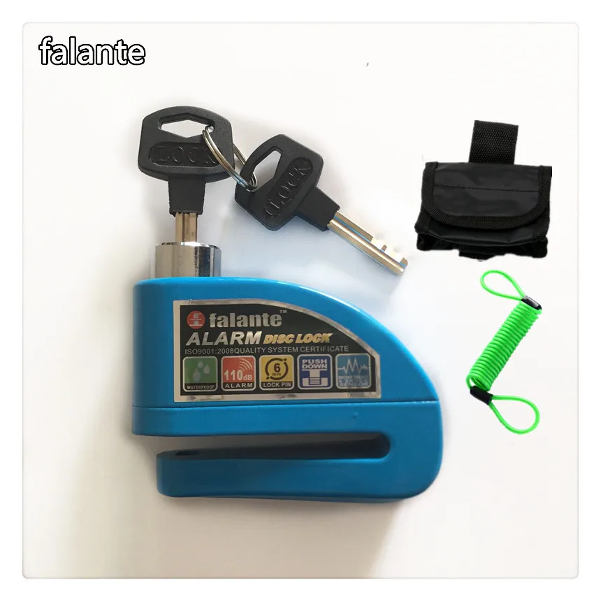 Security burglar alarm lock motorcycles moto bike alarm disc lock high