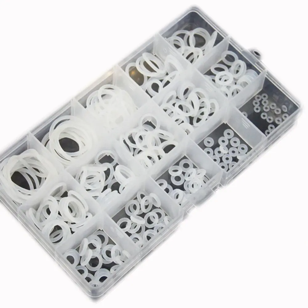 

250pcs High Temperature Silicone ring O - ring Silicone Gasket Silicone Rubber Seal Repair Box Maintenance Boxed