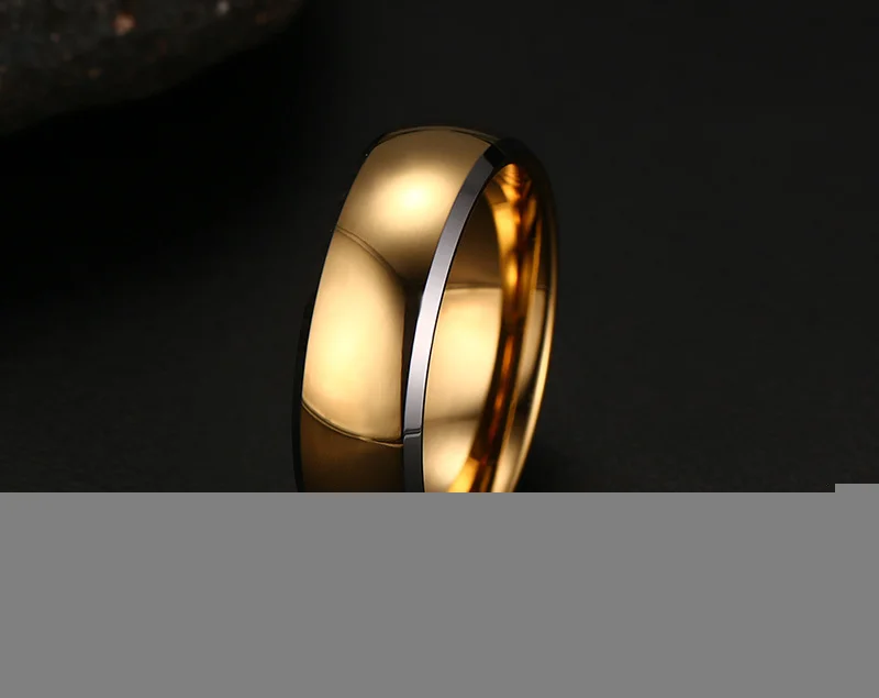 Meaeguet 8 мм золото-Цвет Чистый вольфрам карбид кольца обручальное кольцо обручение ювелирные изделия 2 цвета