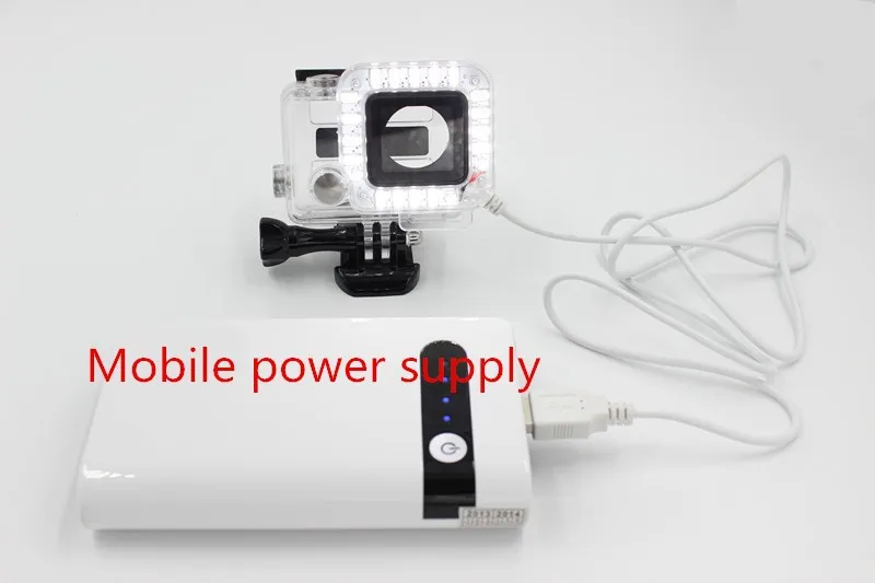 Husiway для Gopro LED Fill Light Mount Hero 4 3 + Корпус Объектива Go Pro Hero3 крепления камеры|for gopro