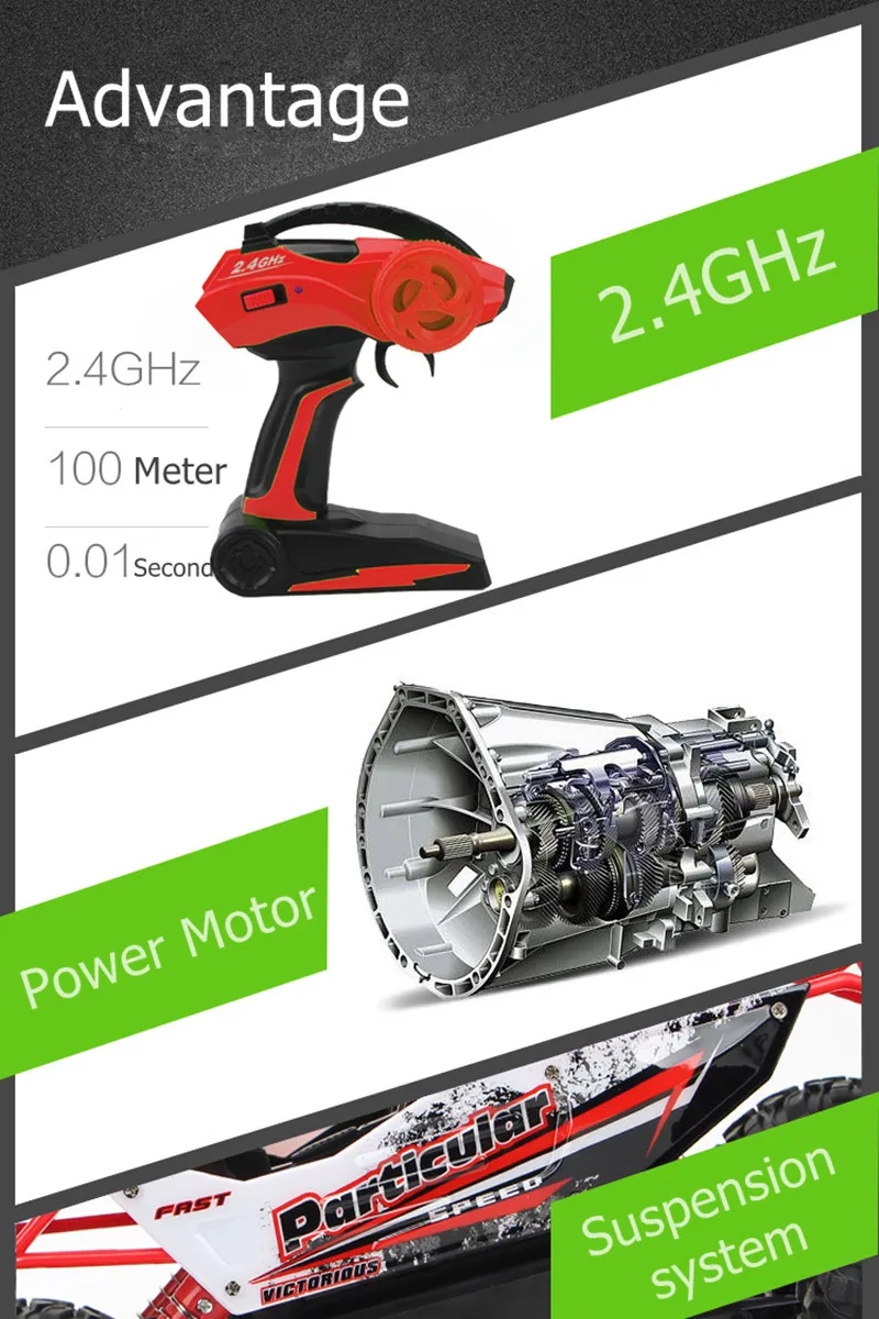 Veículo de Controle Remoto de Alta Elétrico do rc de Buggy Carro 4wd Velocidade 2.4 Ghz Brinquedos Monster Truck Off-road Infantis Presente Surpresa rc 1 - 12 29 Carro RC 1 12 4WD Veículo de