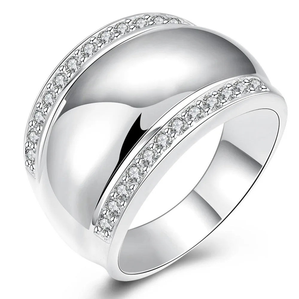 

Original 925 Sterling Silver Rings For Women Man Invisible Setting CZ AAAA Crystal Wedding Engagement Ring Jewelry