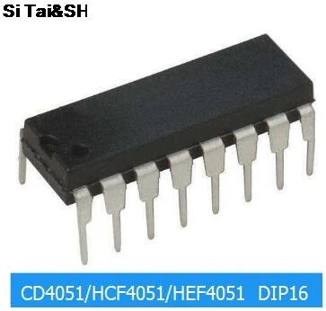 

10PCS CD4051BE DIP16 CD4051 DIP 4051BE DIP-16 new and original IC