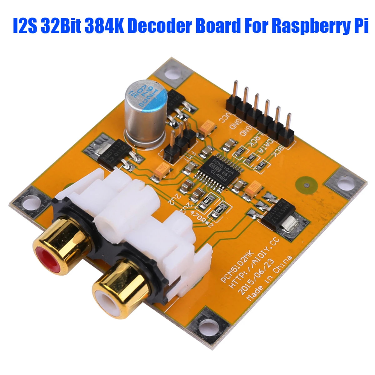 LEORY DC 5 V-10 V 12 S 32BIT 384 K PCM5102/PCM5102A аудио модуль DAC аудио декодер доска для Raspberry Pi красный основной игрок