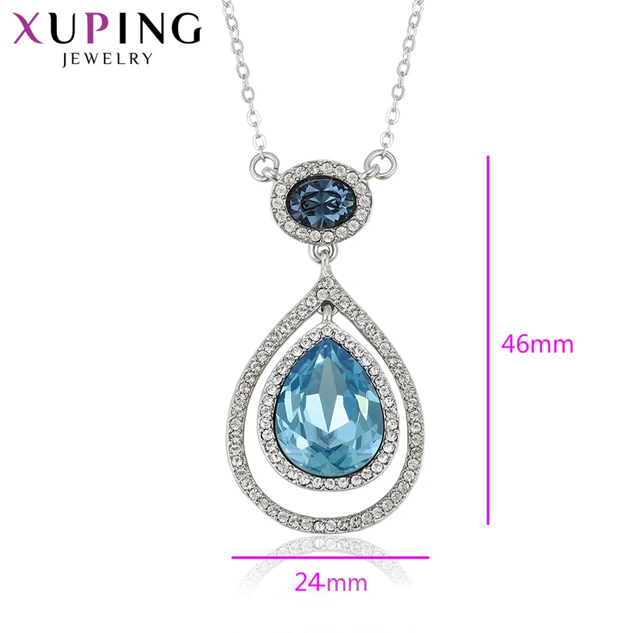 Xuping модные Кристаллы от Swarovski Романтический Цепочки и ожерелья ювелирных изделий
