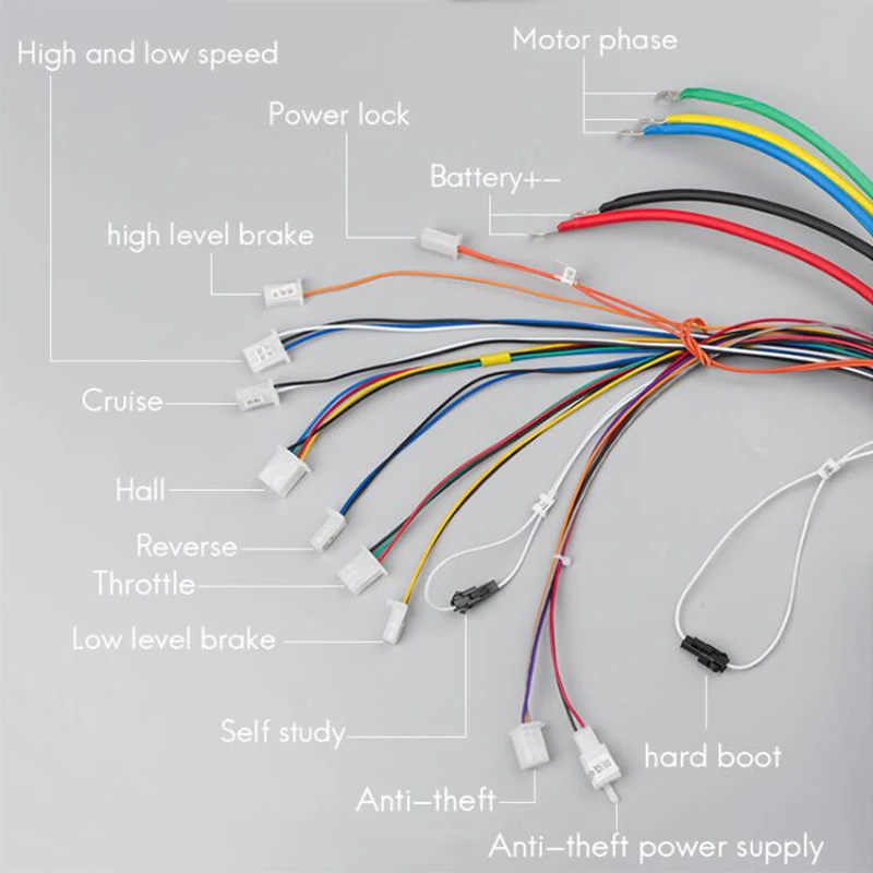 BLDC 42 V-72 V 3000W электрический мотор 24 Mosfet 50A контроллер электрический самокат Байк, способный преодолевать Броды Мотоциклетный Двигатель бесщеточный мотор комплект