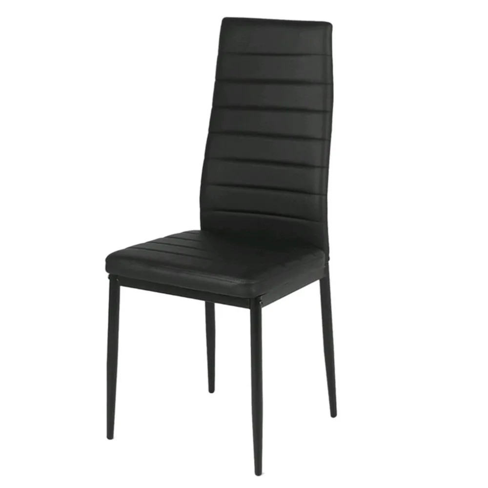 

Modern 6pcs Striped Dining Chairs Comfortable High Backrest Dining Room Chair Kitchen Breakfast Chair Decorative Home Furniture