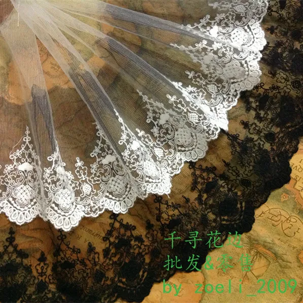 10 ярдов/партия кружевная ткань для одежды 18 см|apparel sewing|lace trimembroidery lace trim |