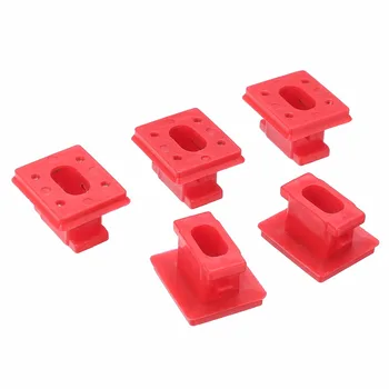 

5PCS Plastic Red Car Dash Trim Insert Strip Clips Interior Dashboard Grommets For BMW 3 Series E46 7 Series E65 E66 X3 E85