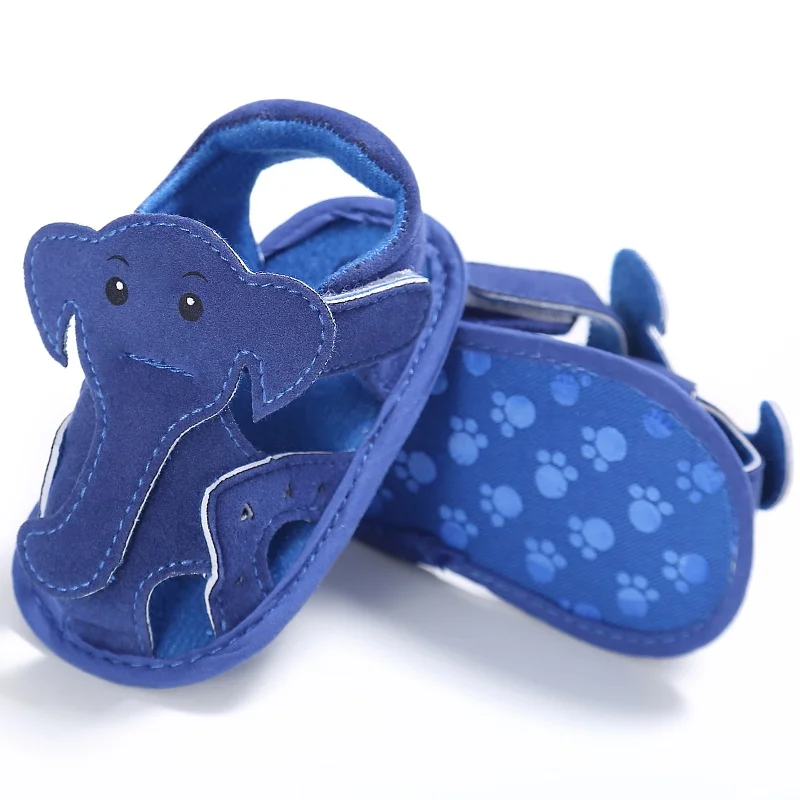 Для маленьких девочек Обувь для мальчиков мягкая подошва слон Сандалии для девочек новорожденных Босоножки младенческой Обувь для