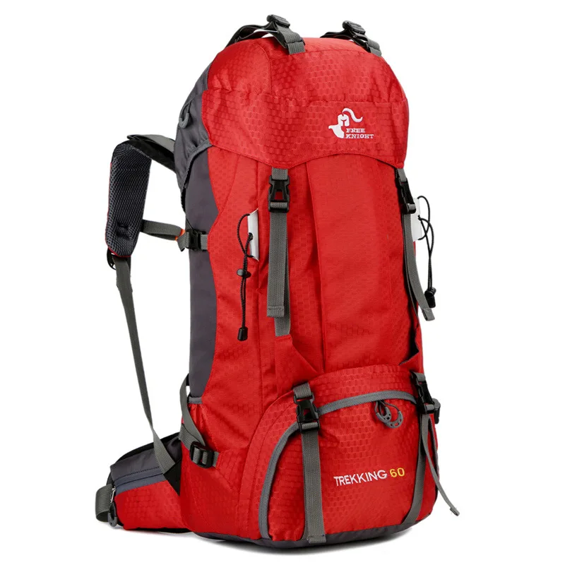 

60L Outdoor Sports Backpack Adult Camping Trekking Rucksacks with Ring Cover Male Female Large Capacity Portable Travel Bag