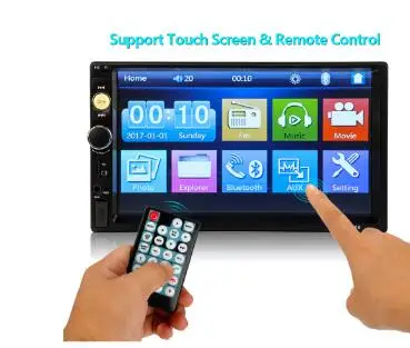 

7010B Car stereo Audio Double 2 Din MP5 1080P Car Stereo Touch Screen MP5 FM Player Mirror link Radio