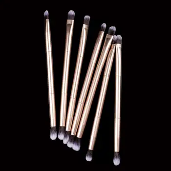 

SOFT SMILE 1PC Eye Shadow Makeup Brush New Multi-functional Doubled Ended EyeShadow Makeup Cosmetic Brush Tool Champagne Gold