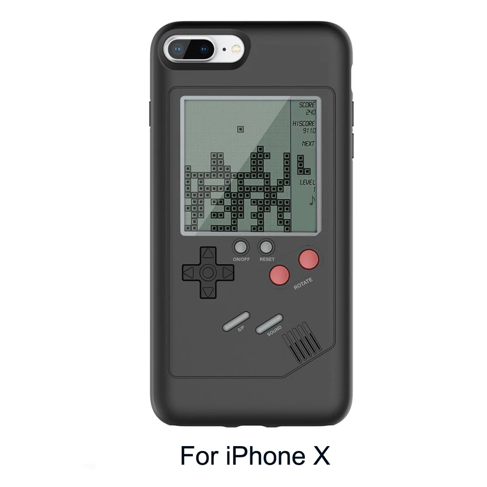 GB Gameboy Tetris Phone Cases for iPhone 6 6S 7 8 Plus Soft Can Play Blokus Game Console Cover For Iphone X