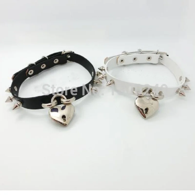 Женское Ожерелье чокер с заклепками в виде сердечек|fashion choker|punk chokerchoker fashion necklaces |
