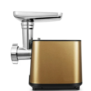 

Golden color 400W large power pure copper motor small commercial household electric multi-function meat grinder