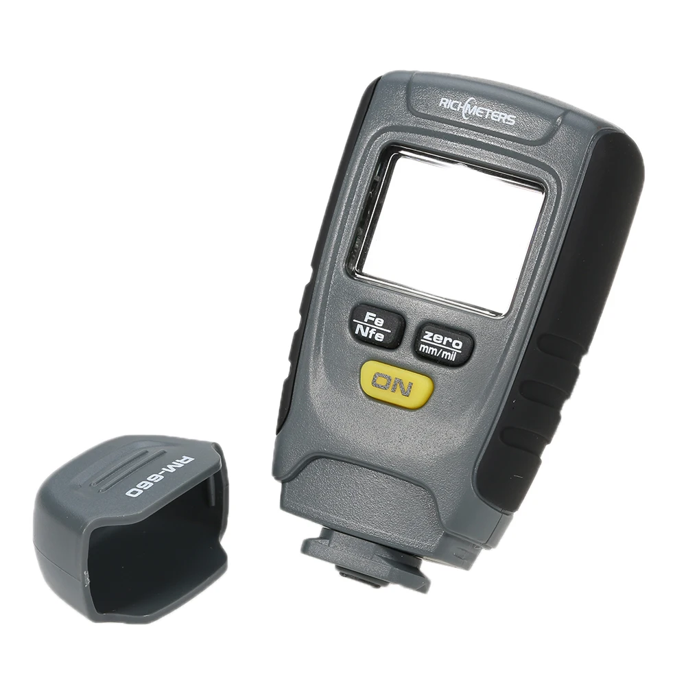 Цифровой прибор для измерения толщины краски, измеритель рм660, Fe/NFe 0-1,25 мм, для автомобильного инструмента, железо, алюминиевое основание, металл