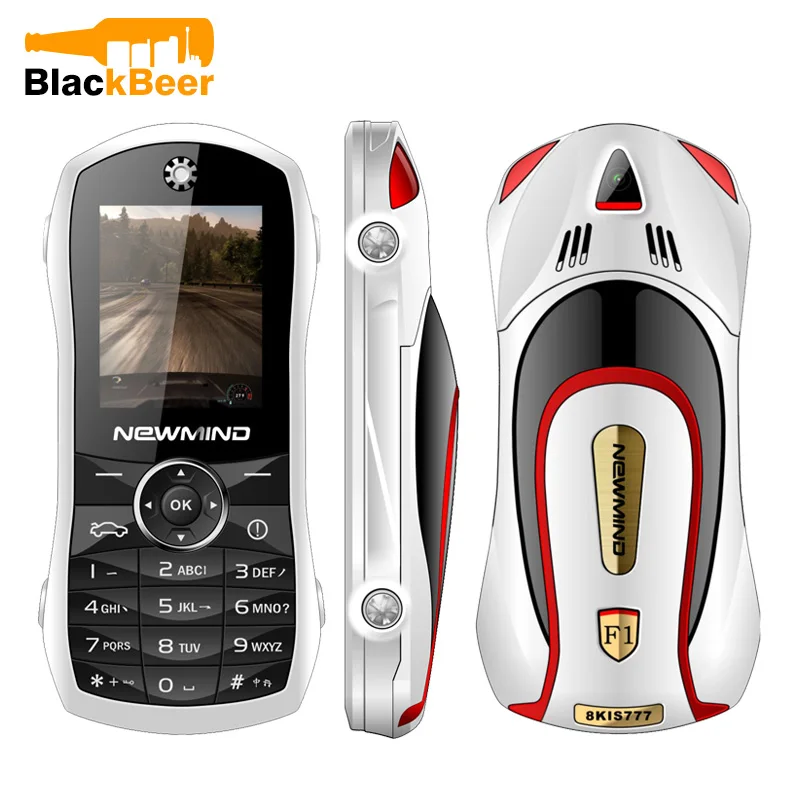 Мини мобильный телефон моноблок ввиде автомобиля NEWMIND F1 + GSM900/1800 мГц Dual SIM карты FM