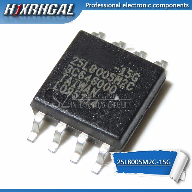 

10pcs MX25L8005M2C-15G 25L8005M2C-15G MX25L8005M MX25L8005 25L8005M2C SOP-8 new and original HJXRHGAL