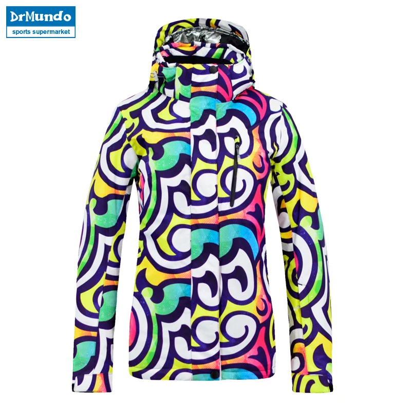 

2018 New Ski Jacket Women Waterproof Winter Warm Snow Sports Jacket Thermal Coat Outdoor Mountain Skiing Snowboard Jacket Brand