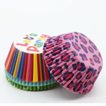 

250 pcs Kitchen Cake Tools Muffins Paper Cupcake Wrappers Baking Cups Cases Rainbow Liners Muffin Boxes Cake Cup Decorating JK23