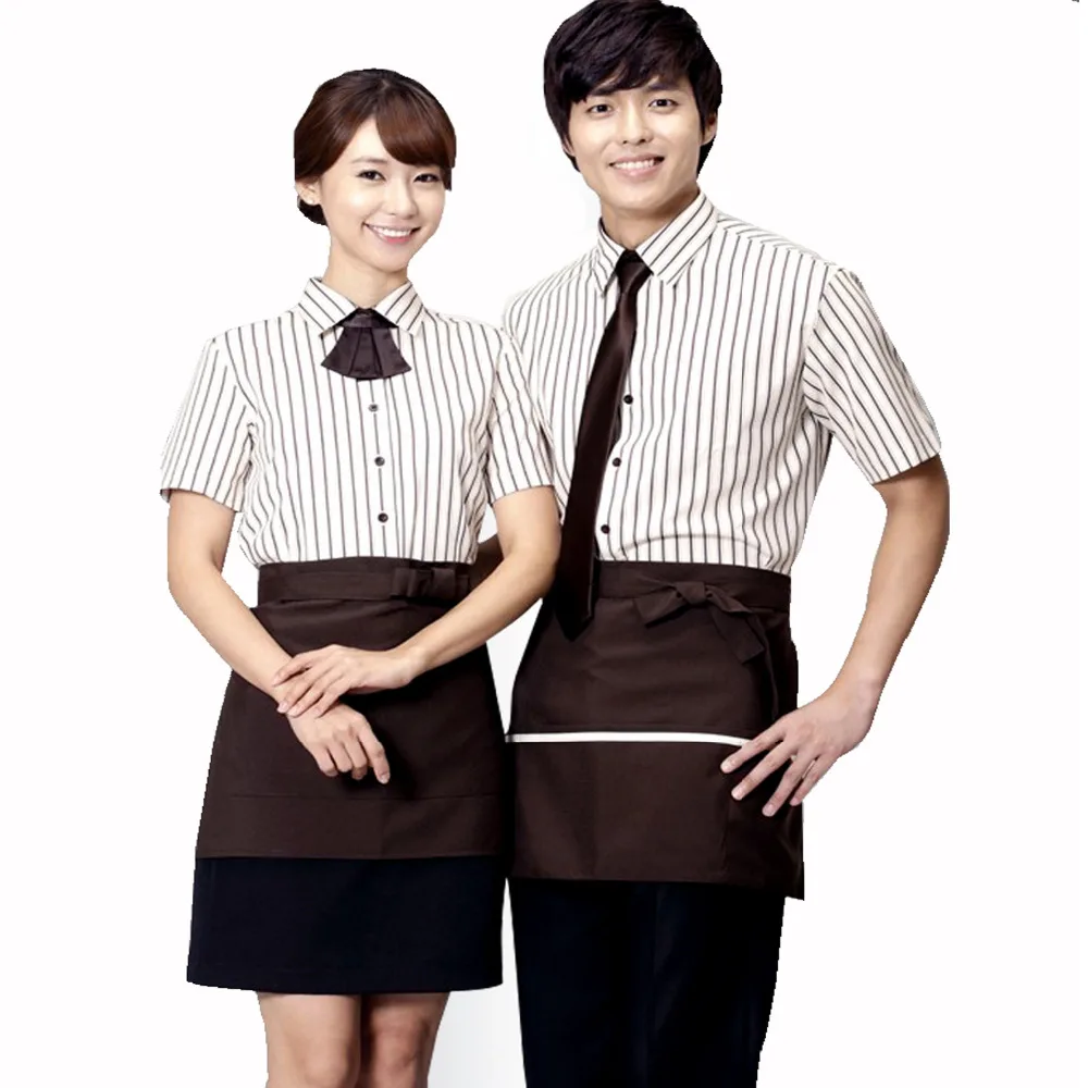 Hotel Waiters uniform Fast food Cafe Waiter Blouse Western style Food