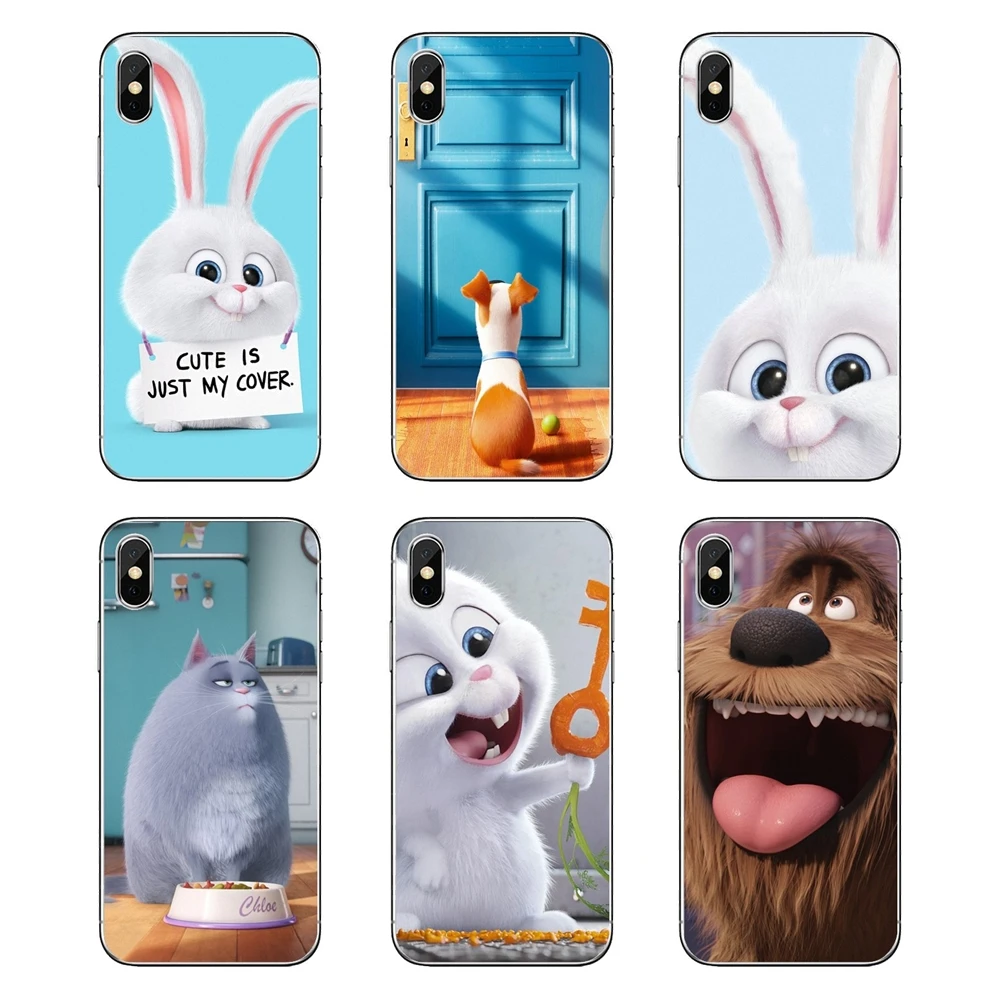 

For Samsung Galaxy A5 A6 A7 A8 A9 J4 J5 J7 J8 2017 2018 Plus Prime Soft Transparent Cover Bag The Secret Life of Pets cute anime