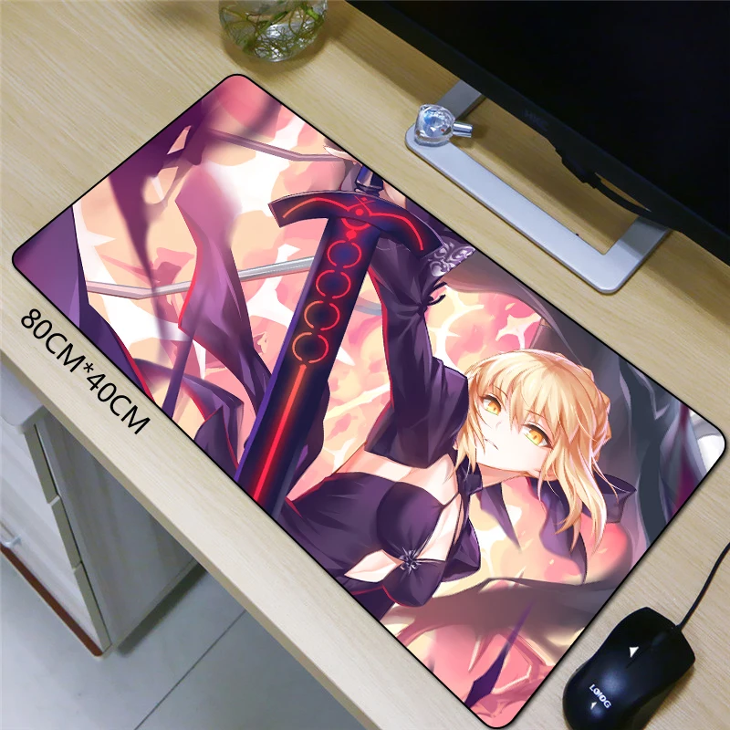 

FFFAS 80X40cm anime cartoon Gaming mouse pad Notebook computer PC Keyboard and mouse mat washable Non fading Good material XL