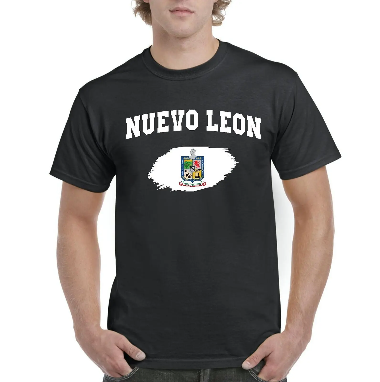 Mexico State of Nuevo Leon Men Shirts T-Shirt Tee | Мужская одежда