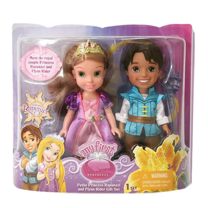 Новая мода маленькая Рапунцель и Флинн наездник подарки набор фигурки Куклы для девочек детские игрушки